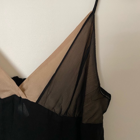 Ruth from Anthropologie black/tan silk camisole - Picture 3 of 7